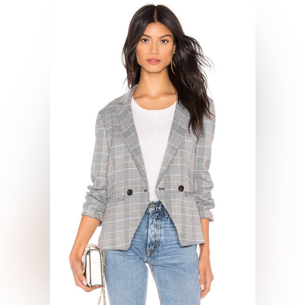 Cupcakes And Cashmere | Belmont Plaid Double-Breasted Blazer - Like New